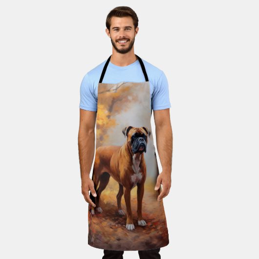 Tablier Boxer en automne Feuilles automne Inspire (Porté)