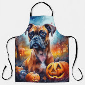 Tablier Boxer Halloween avec la peur Citrouille (Recto)
