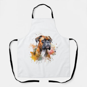 Tablier BoxerLove Aquarelle Artwork - Loyal race Canine