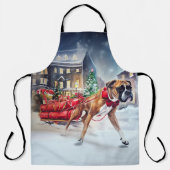 Tablier Boxeur Saison des Fêtes de Noël (Recto)