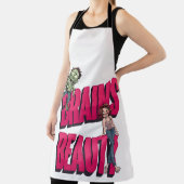 Tablier Brains & Beauté - Design Humour Zombie (Insitu)