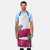 Tablier Brains & Beauté - Design Humour Zombie (Porté)