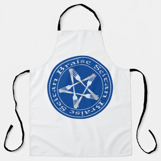 Tablier Braise Seitan Vegan Pentagram (light version) (Recto)
