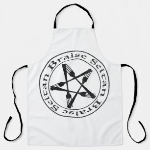 Tablier Braise Seitan Vegan Pentagram (version sombre)
