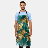 Tablier Branche avec Feuilles d'or Ginko Biloba (Porté)