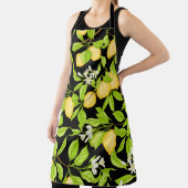 Tablier Branche de citron avec citrons, fleurs et feuilles (Insitu)