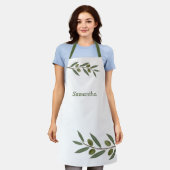 Tablier Branche d'olive aquarelle (Porté)