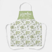 Tablier Branches de canneberges de l'Elégante aquarelle Gr (Recto)
