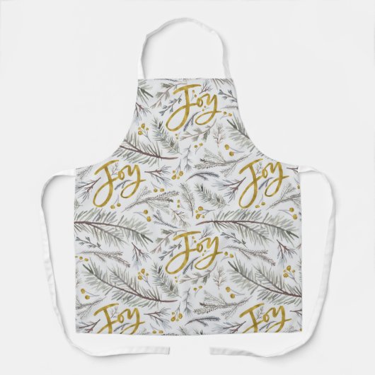 Tablier Branches de fibre d'aquarelle (Recto)