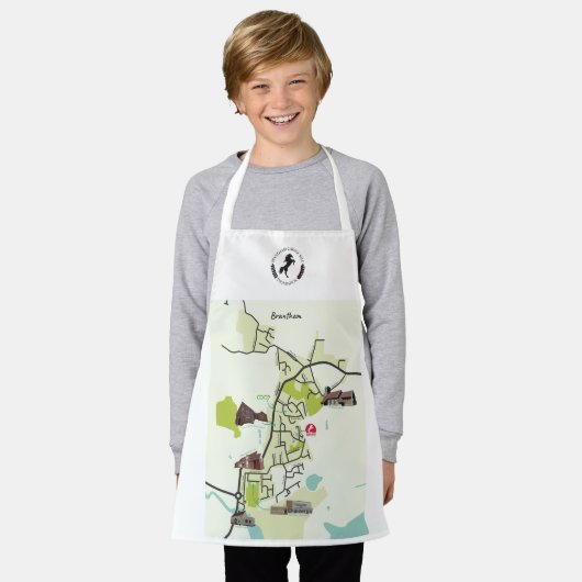 Tablier Brantham Carte Apron pour enfants (Porté)