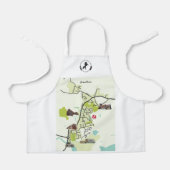 Tablier Brantham Carte Apron pour enfants (Recto)