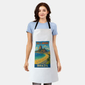 Tablier Brésil Rio De Janeiro Original Artwork Apron (Porté)