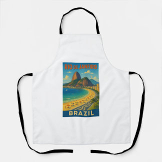 Tablier Brésil Rio De Janeiro Original Artwork Apron
