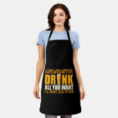 Tablier Brew Master I'll Make You More Drinking Joke (Porté)