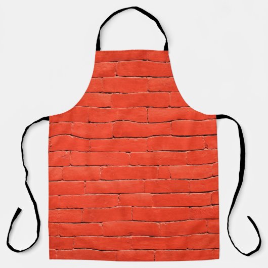 Tablier Brick wall wall red bricks (Recto)
