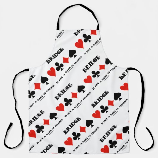 Tablier Bridge N'Est Pas Un Jeu De Chance Quatre Costumes (Recto)