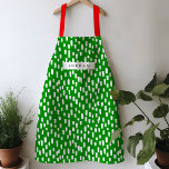 Tablier Bright Green Dashon<br><div class="desc">Lumineux et joyeux, cet tablier coloré et animé présente des touches dessinées à la main pour un motif ludique toute l'année. Personnalisez-vous avec votre propre nom ou donnez comme un cadeau pratique et réfléchi!</div>
