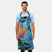 Tablier Bright Tropical Folift Motif avec Hummingbird (Porté)