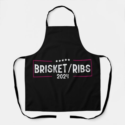 Tablier Brisket Ribs 2024 Barbecue Élection politique (Recto)