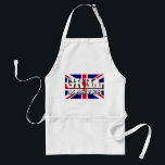 Tablier britannique de BBQ de maître de gril de<br><div class="desc">Tablier britannique de BBQ de maître de gril de drapeau pour les hommes. BBQ d'Union Jack/vitesse de barbecue pour le papa anglais,  l'oncle,  le mari,  l'idée fraîche de cadeau de barbecue du grand-papa etc. pour la réception en plein air. Modèle vintage de typographie.</div>