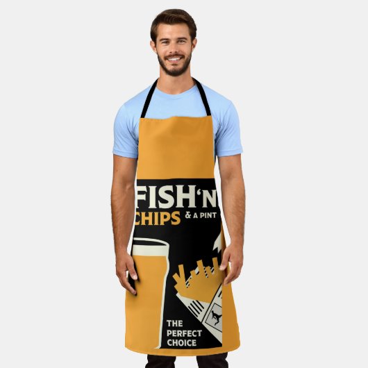 Tablier British Classic Fish and Chips (Porté)