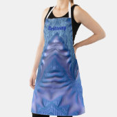 Tablier BRITTANNIQUE ~ ABSTRAIT FRACTAL Blue Pink ~ (Insitu)