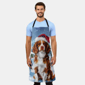Tablier Brittany Spaniel Dog Winter Wonderland Noël (Porté)