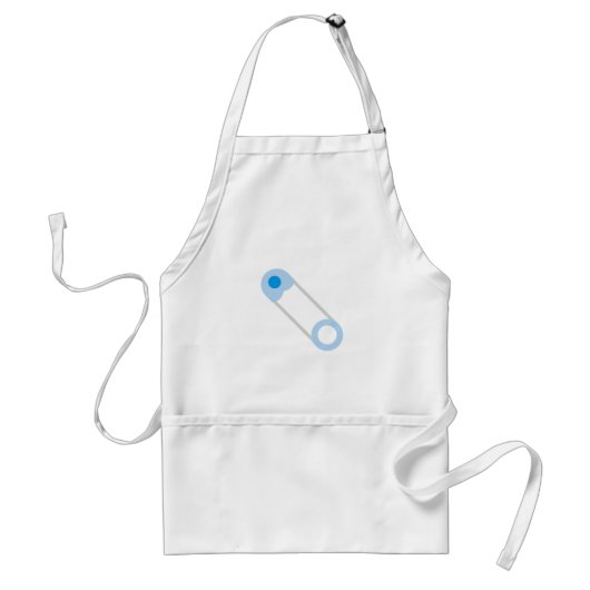 Tablier broche de sécurité bleue (Devant)