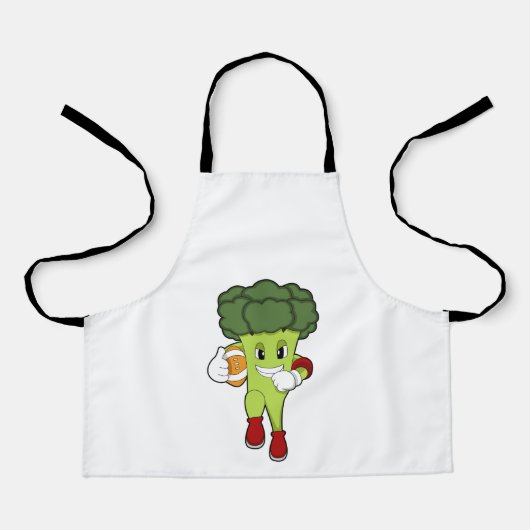Tablier Brocoli dans le football (Recto)
