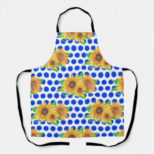 Tablier Broderie florale de tournesol