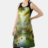 Tablier Brook de printemps avec canards/fleurs (Insitu)