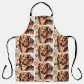 Tablier Brown Dachshund (Recto)