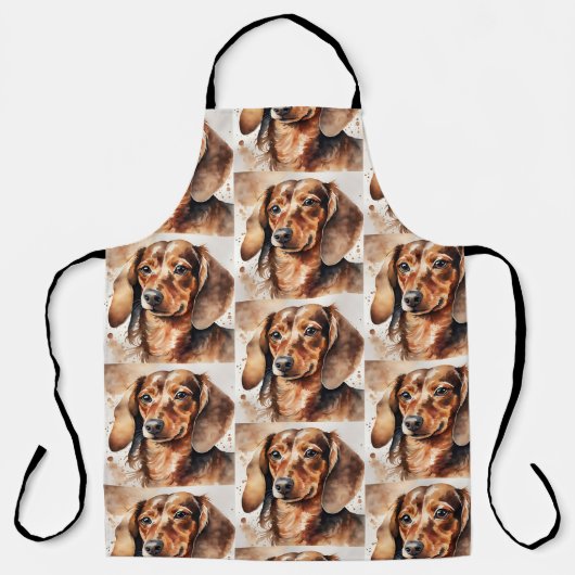 Tablier Brown Dachshund (Recto)