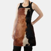Tablier Brown Noir Noir Faux Cowhide (Insitu)