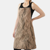 Tablier Brown texture de papier recyclé broyé (Insitu)