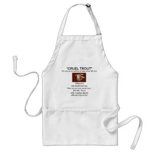 Tablier "Brown Wet Fly-Cruel Trout" Apron