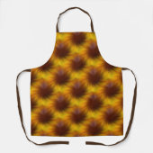 Tablier Brown Yellow Swirl Motif Abstrait (Recto)