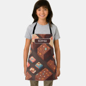 Tablier Brownie Retro Colorful Motif personnalisé (Insitu)
