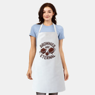 Tablier Brownies Are Eternal - chocolate amoureux design