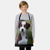 Tablier Bruce The Border Collie Puppy, Apron (Porté)