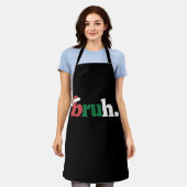 Tablier Bruh Mème Drôle Dire Bro Salutation Noël (Porté)