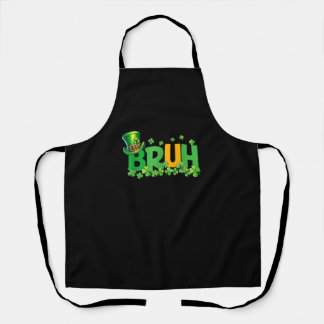 Tablier Bruh St Patrick's Day Ados Garçons Enfants Drôle C