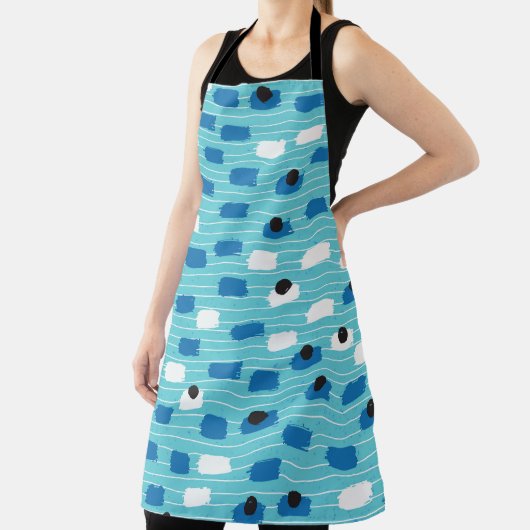 Tablier Brush course sans couture motif, dessiné à la main (Insitu)