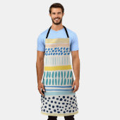 Tablier Brush Strokes : Abstrait Fun sans couture (Porté)