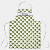 Tablier Brussels Sprout Pattern Christmas Personalized (Recto)