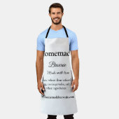 Tablier Brwonie maison faite avec amour ajouter site de te (Porté)