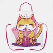 Tablier Bubble Tea Kitty (Recto)
