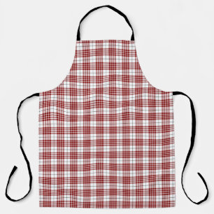 Tablier Buchanan tartan rouge blanc plaid