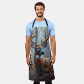 Tablier Buck Deer de Whitetail en forêt (Porté)