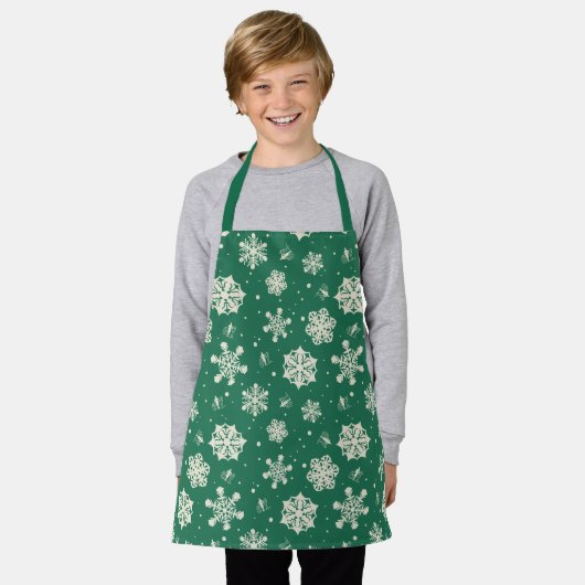 Tablier Buddy le Motif Elf Snowflake (Porté)